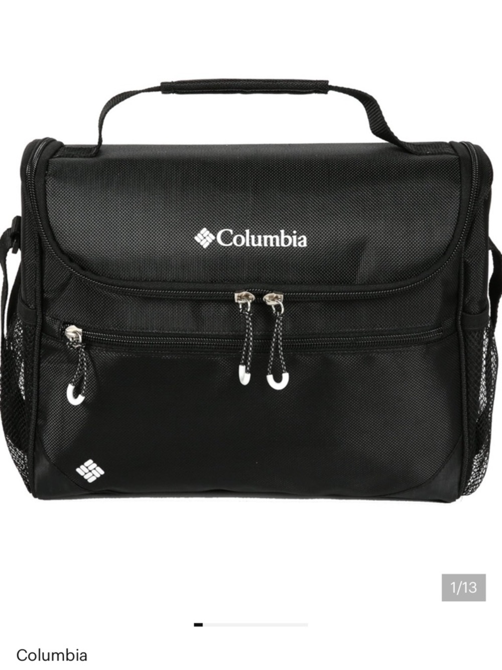 Columbia Black Travel Toiletry Kit with Top Handle